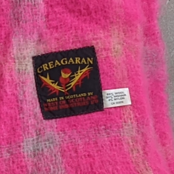 Vintage wool, mohair, nylon Creagaran blanket - Picture 2 of 2